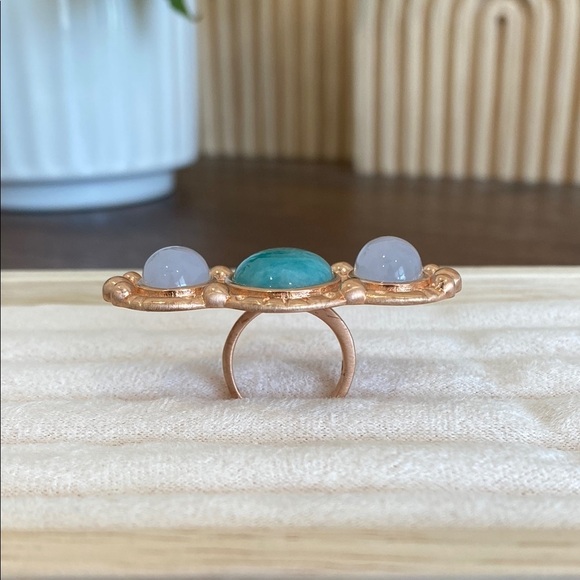 New Hespera Adjustable authentic moonstone rose gold ring - Picture 2 of 4